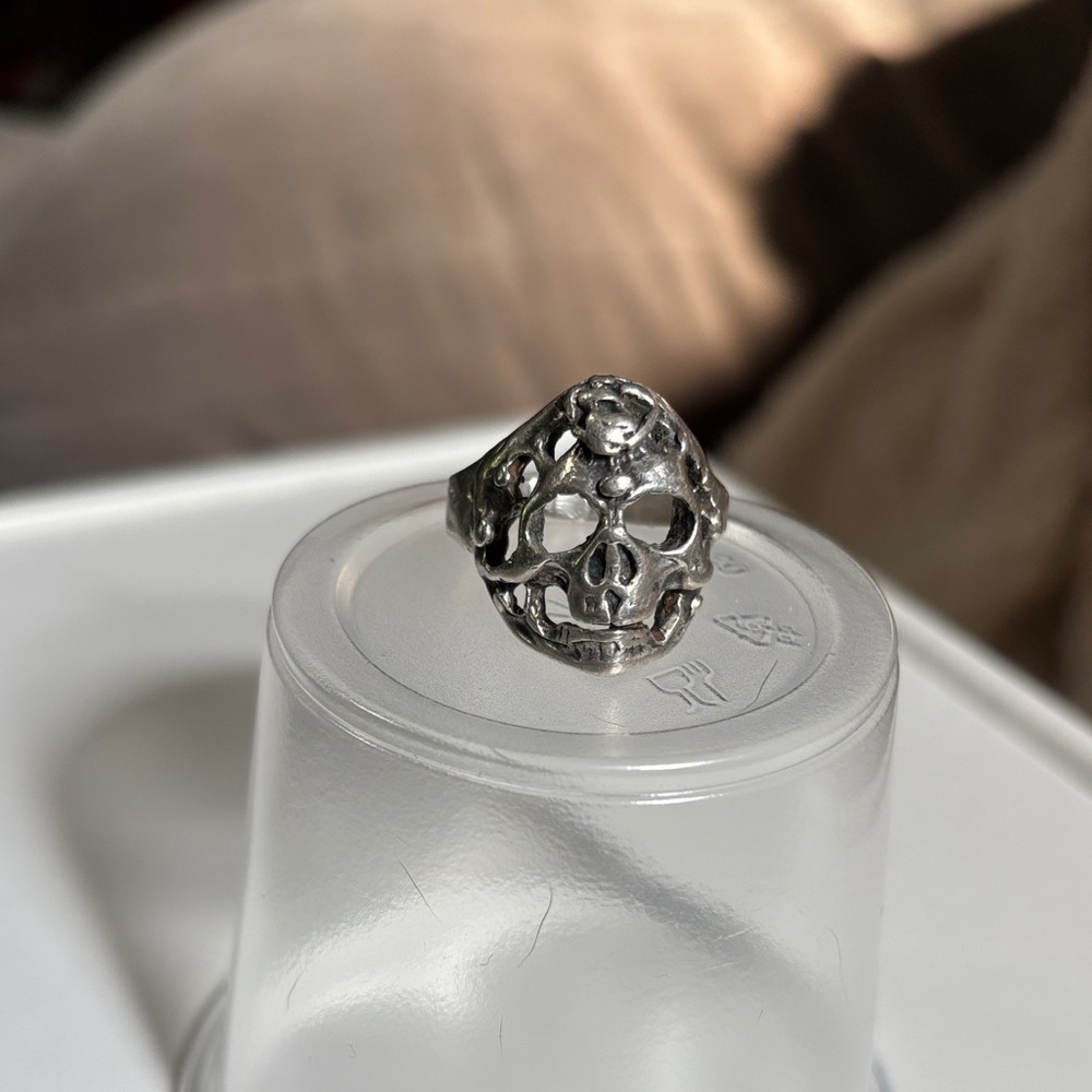 Silver Skull Ring - image 1